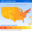 Estimated delivery times from our fulfillment centers